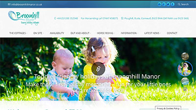 Broomhill Manor Website by XLR8 Marketing